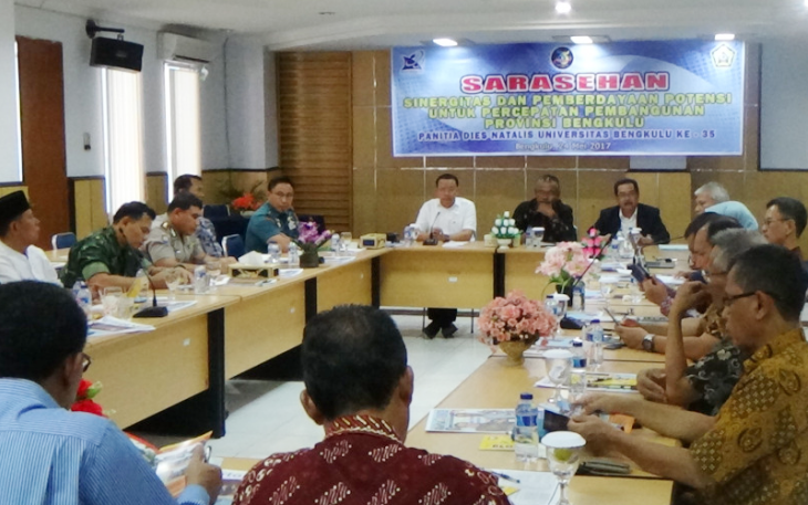 Acara Forum Discussion Group (FGD), di Gedung Rektorat UNIB, Rabu (24/5).