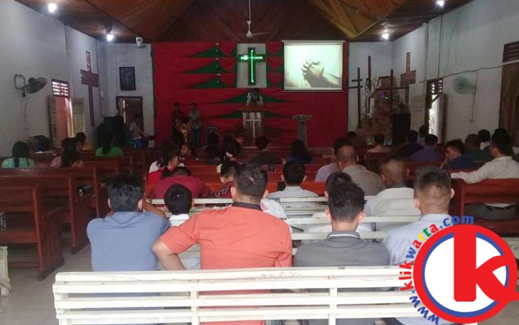 Salah satu Gereja di Kaur saat melaksanaakan kebaktian kenaikan Isa Almasih, Kamis (25/05/2017).