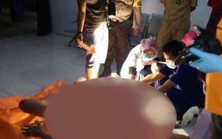 Korban saat ditemukan