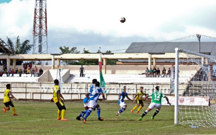 Foto: PS Bengkulu VS PS Lampung Sakti saat berlaga di Stadion Semarak Bengkulu