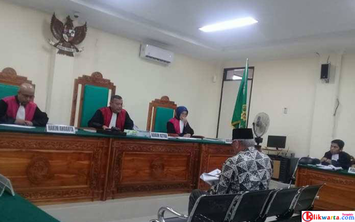 Sidang lanjutan kasus RSMY di PN Tipikor Bengkulu, Senin (07/08/2017).