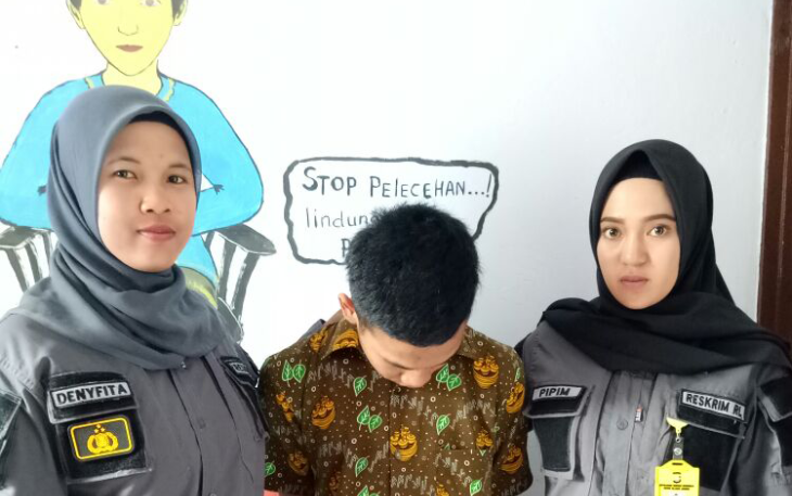 BP saat diamankan Kanit PPA Reskrim Polres Rejang Lebong