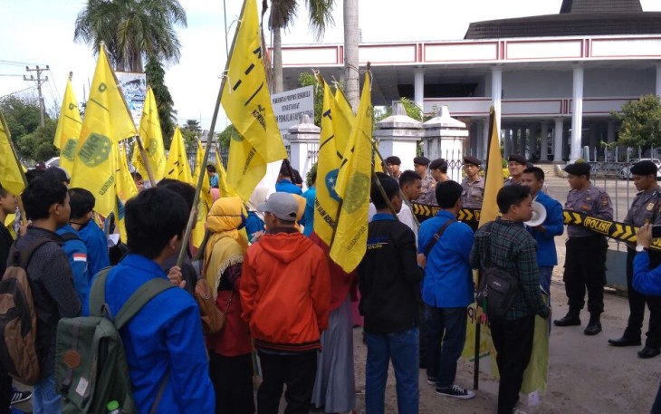 Demo PMII Tolak UU MD3