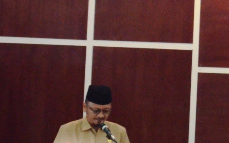 Sekretaris Daerah Kota Bengkulu Marjon Menyampaikan Nota Pengantar Raperda Pelaksanaan APBD 2017