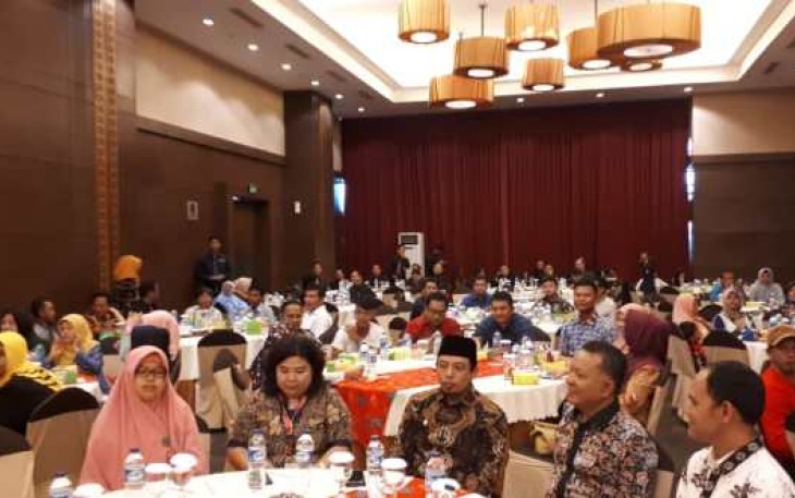 Wawali Dedy Wahyudi saat menghadiri Pelatihan UMKM di Hotel Santika, Kamis (01/11)