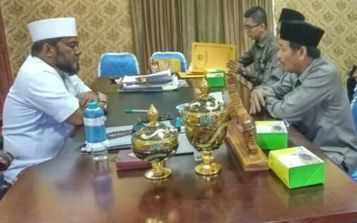 Walikota Bengkulu Helmi Hasan saat audiensi dengan KPU Kota Bengkulu,  Rabu (31/10)