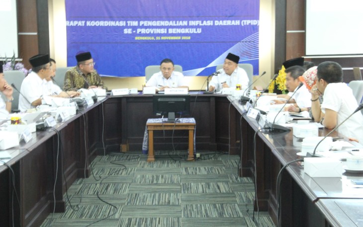 Rapat koordinasi kepala perwakilan BI Bengkulu dengan TPID Provinsi Bengkulu