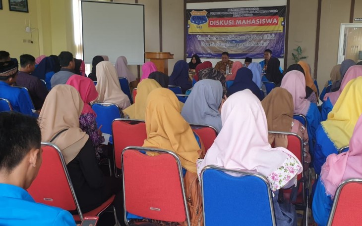 Dinas PU dan PMII Metro saat gelar diskusi