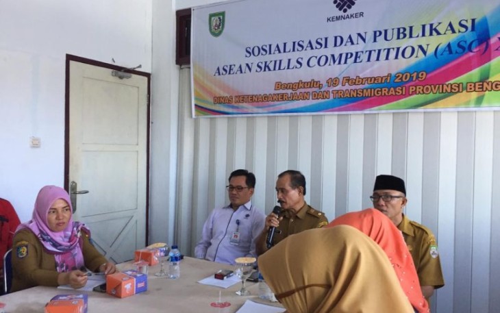 Sosialisasi Dan Publikasi Ajang Seleksi Daerah Asean Skill Competetion ke-XIII 