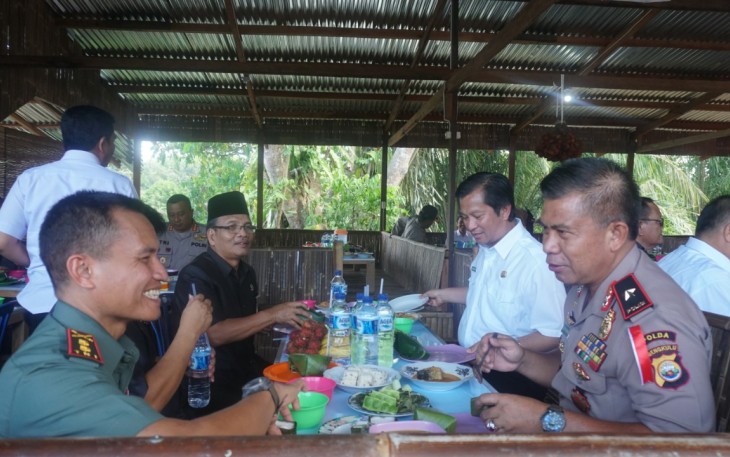  Sesda Ajak Kapolda Makan Siang 