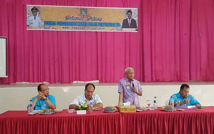 Plt Bupati Asahan Surya saat memberikan sambutan