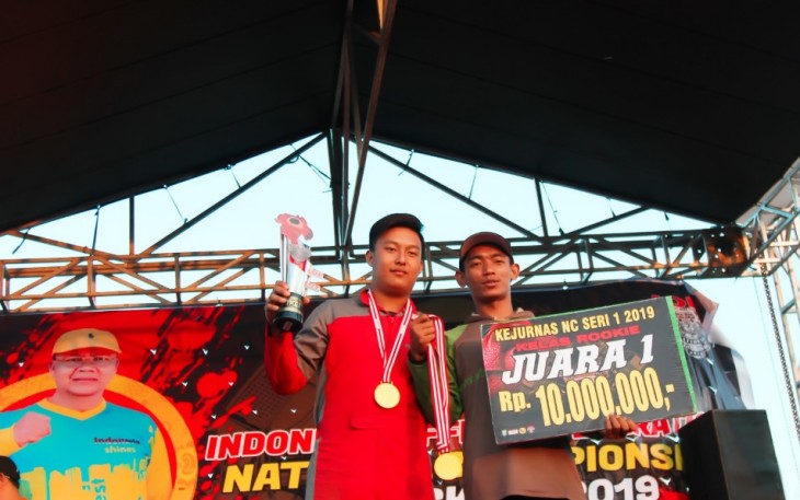 Pierre Juara I Kejurnas IONFC 2019 Kelas Rookie 