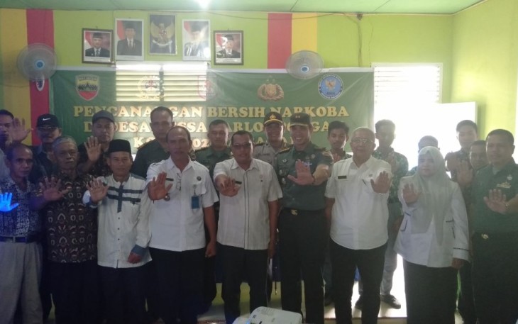 Kodim 0208 Asahan Bersama Pemkab Asahan Laksanakan Pencanangan Desa Bersih Narkoba