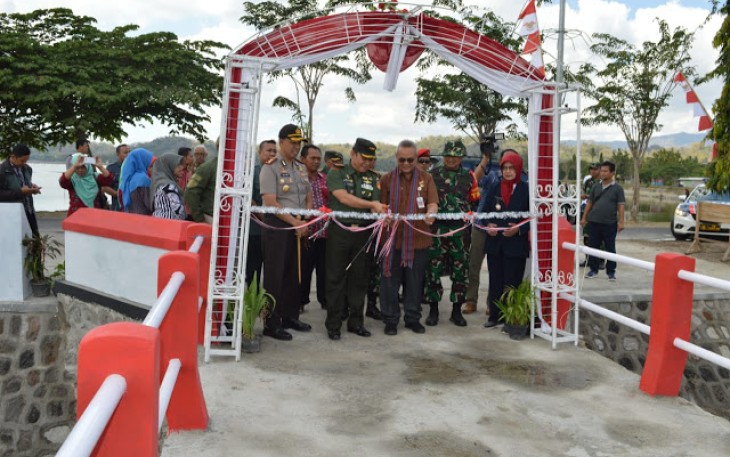 Danrem 074 Warastratama Sempatkan Tinjau Sejumlah Proyek Fisik TMMD Kodim Klaten   