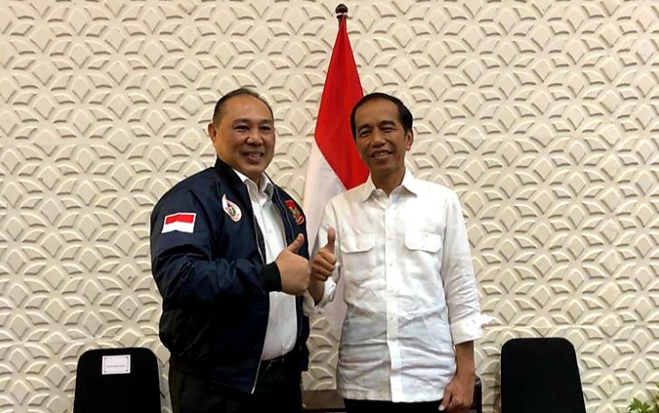 Dadang Mishal (kiri) saat bersama Presiden RI Joko Widodo