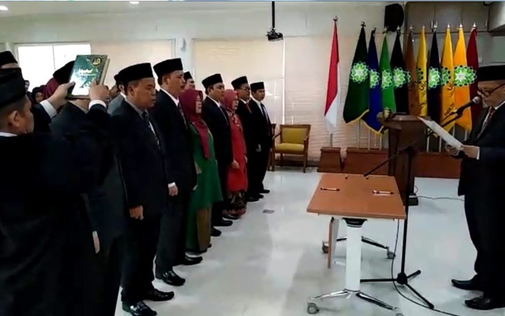Pelantikan Wakil Rektor Dekan Direktur Pascasarjana Dan Ketua Lembaga UIN Sunan Gunung Djati 