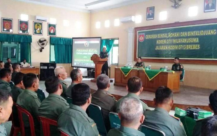 Pembekalan Pembinaan Mental dan Spritual Anggota TNI