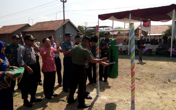 Kodim 0712/ Tegal Gelar Upacara Penutupan TMMD Sengkuyung Tahap III Prupuk Selatan