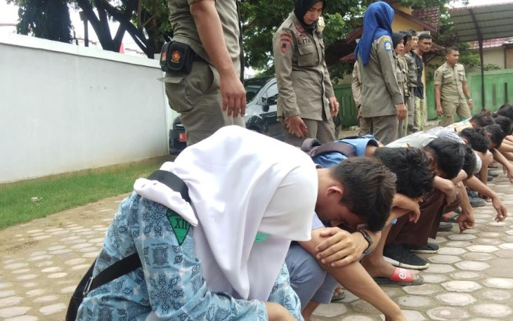 Pelajar Diamankan Satpol PP 