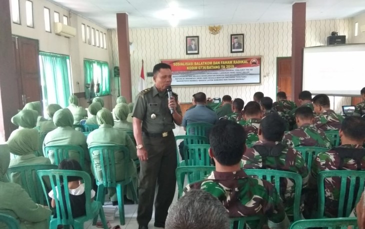 Kodim 0736/Batang Sosialisasi Balatkon dan Faham Radikal