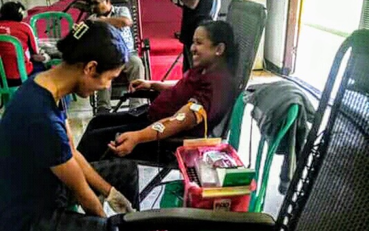 Ratusan Mahasiswa Pendidikan Matematika Gelar Bakti Sosial Dan Donor Darah.