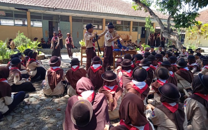 Ratusan Pramuka Terima Pembinaan Dari TNI Kodim Klaten