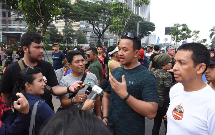 Ketua penyelenggara Kolonel Inf Wahyu Yudhayana saat diwawancarai awak media