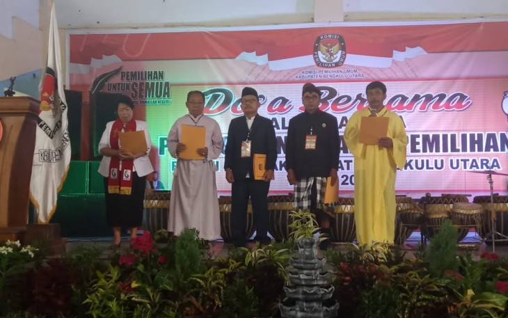 KPU Bengkulu Utara Gelar Doa Bersama 