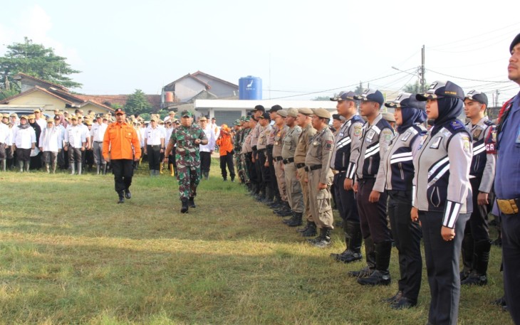 Dandim 0507/Bekasi Pimpin Apel Kesiapsiagaan Antisipasi Banjir di Kota Bekasi