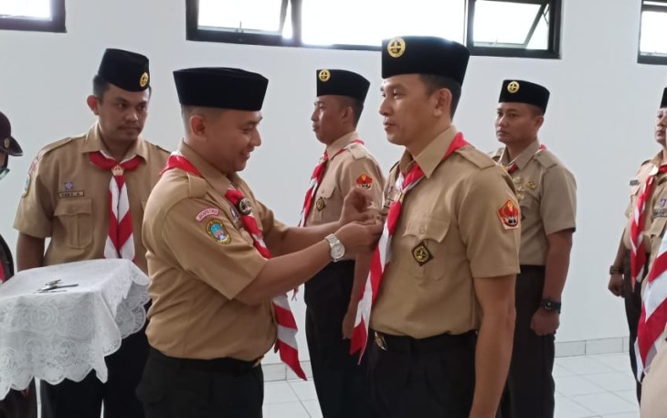Pengukuhan Pengurus Pramuka Saka Wira Kartika/Kwarcab Kodim 0505/JT