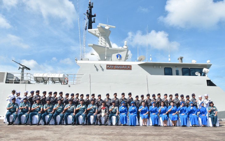 KRI Bubara-868 Tiba di Dermaga TNI AL Tanjung Uban Bintan