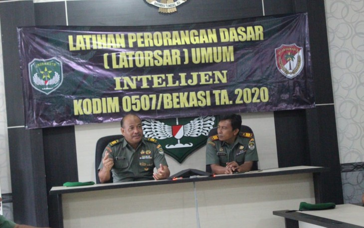 Kodim 0507/Bekasi Gelar Latihan Perorangan Dasar Intelijen
