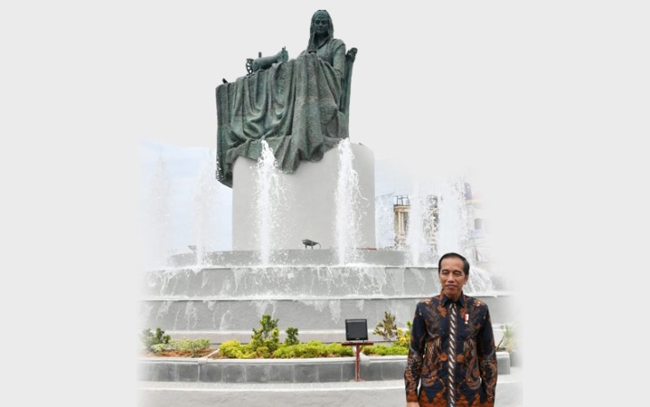 Presiden Joko Widodo saat berada di Bengkulu