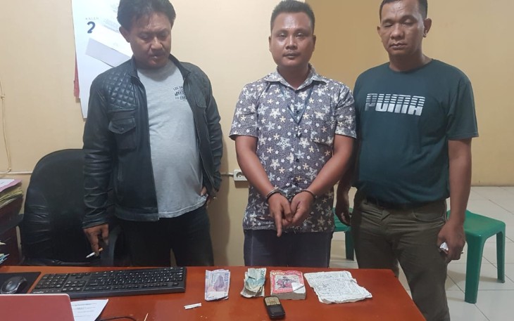 Pemain Judi Togel saat diamankan
