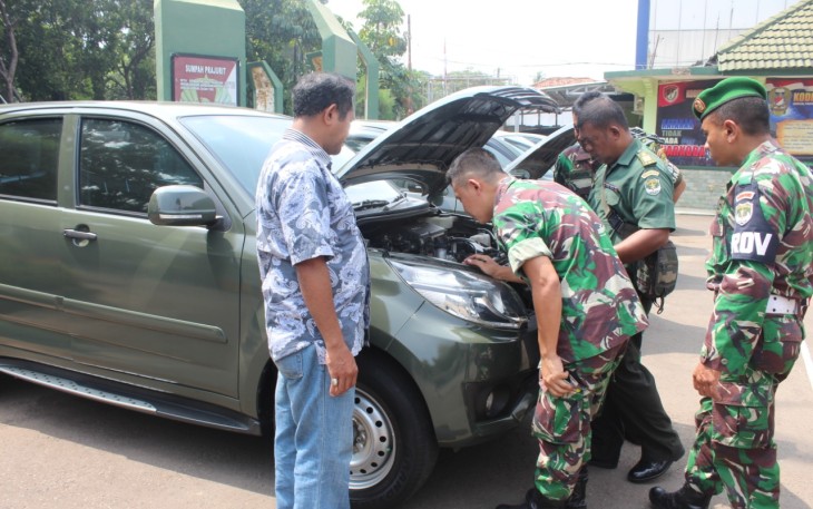 Kodim 0507/Bekasi Sambut Paldam Jaya dalam Pengecekan Kendaraan Hibah