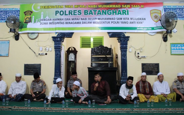 Polres Batang Hari Gelar Peringatan Isra Mi'raj 1441 H
