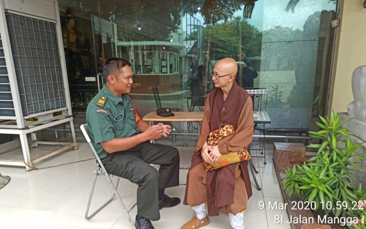 Peltu Ampa Uleng Komsos di Wihara Ekayana Arama