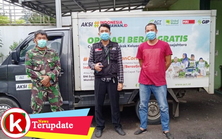 Kolaborasi ACT dan Kodim 0507/Bekasi Distribusikan Bantuan Beras Gratis