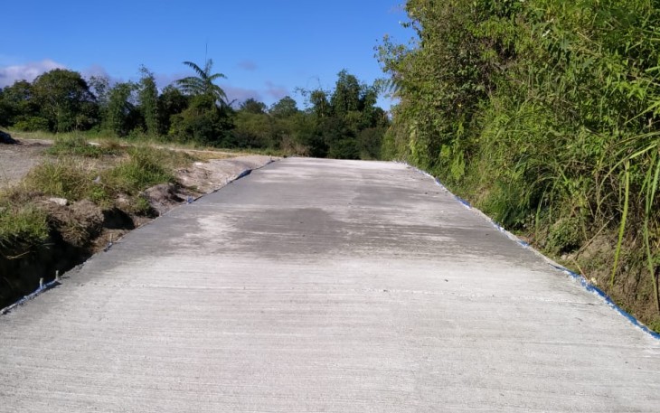 Jalan hasil TMMD Kodim Simalungun