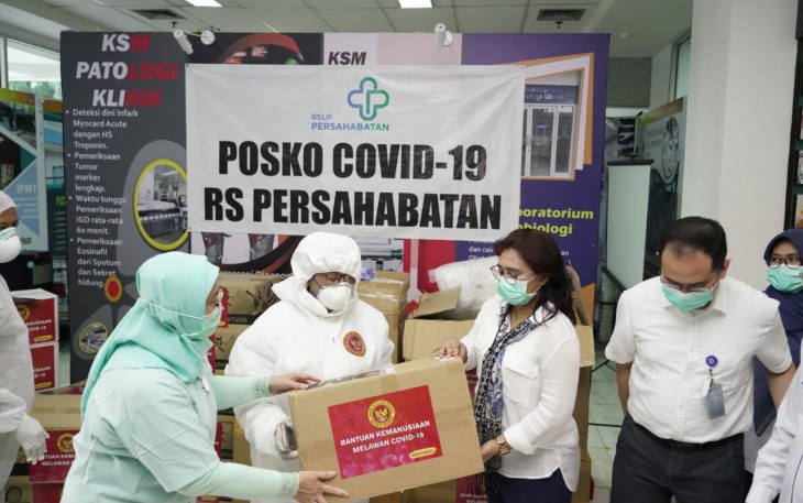 BIN Berikan Bantuan Alkes ke Tenaga Medis RSUP Persahabatan Jakarta
