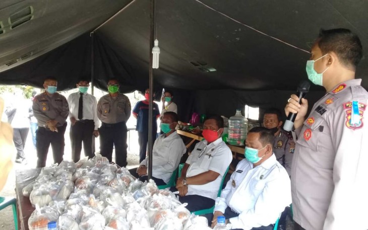 Dapur Umum Polres Samosir dibentuk untuk membantu masyarakat akibat pandemi Virus Corona
