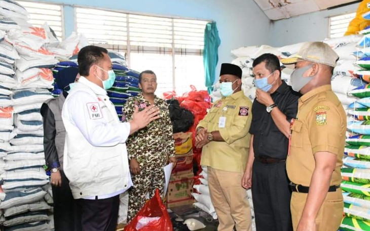 Bupati Kampar Tinjau Posko Penanggulangan Covid-19