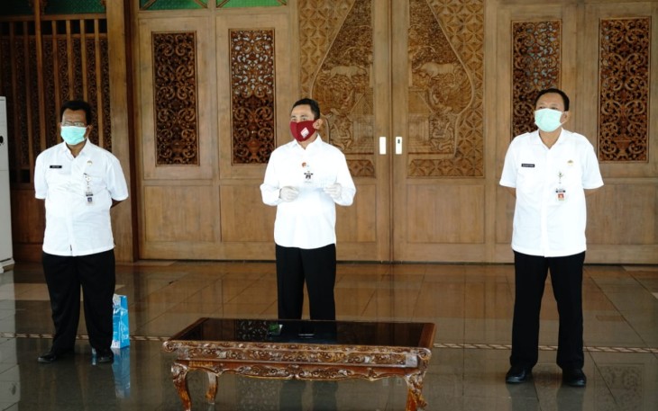 Haryanto ketika memberikan konferensi pers