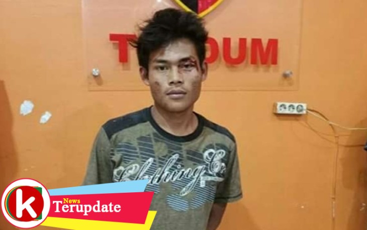 Tersangka saat diamankan