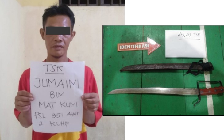 Tersangka diamankan beserta barang bukti