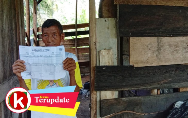 Kondisi rumah Sukahar (67) Warga Dusun II RT I Desa Talang Tua Bengkulu Utara.