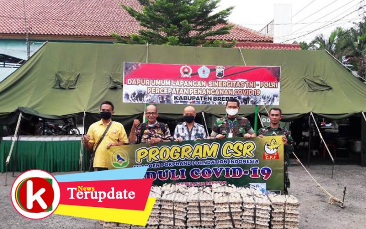 Bantuan Datang Lagi ke Dapur Umum Kodim Brebes