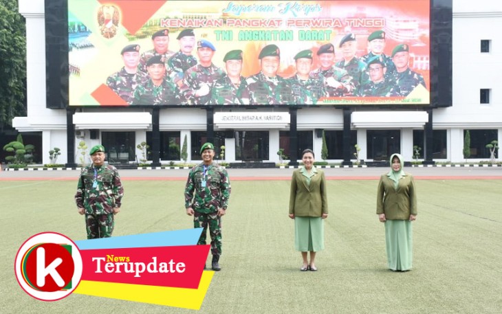 Kasad Terima Laporan Kenaikan Pangkat Wakasad dan 12 Perwira Tinggi TNI AD