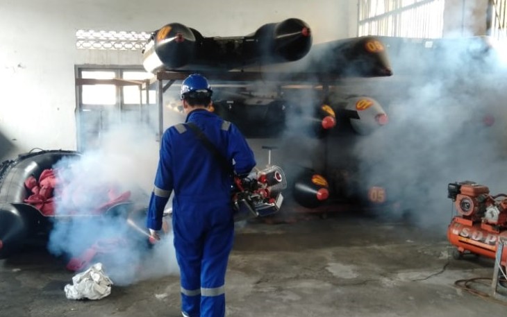 Yonmarhanlan VIII Laksanakan Fogging