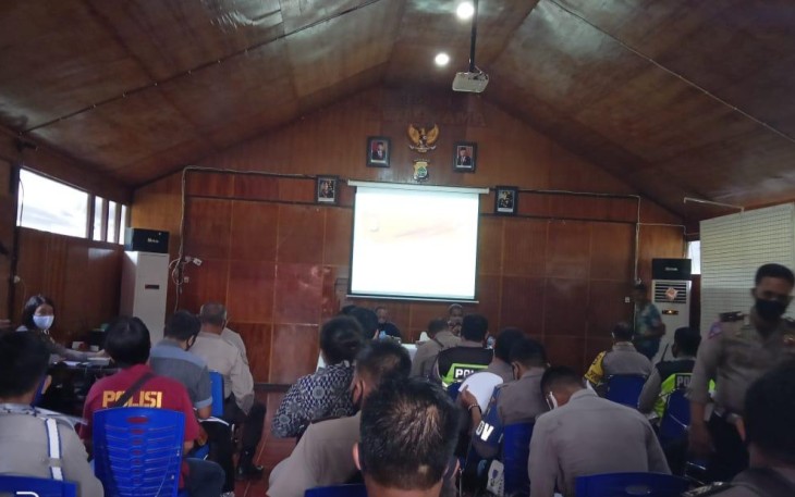 Polres Raja Ampat Lakukan Pengisian Kuisioner Indeks Tata Kelola